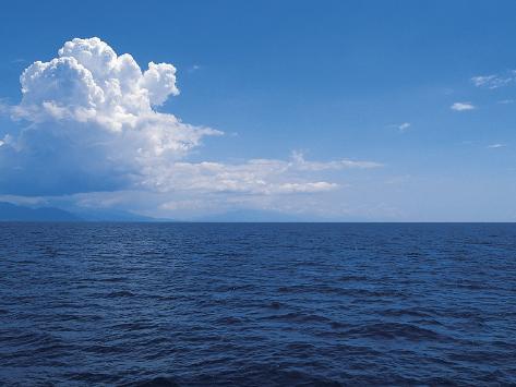 GIANT PRINT POSTER PHOTO NATURE SEA HORIZON SKY BLUE WATER AZURE PDC110